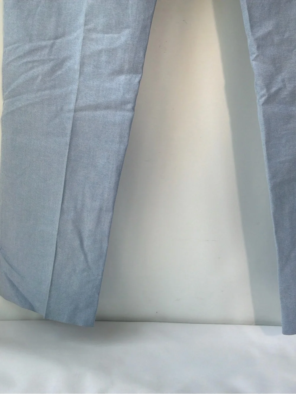 J Crew Bowery Dress Pants Mens Slim Blue Cotton Size 34 X 34